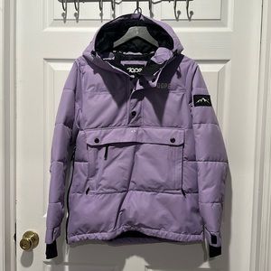 DOPE Snow Puffer Snowboard/Ski Anorak Jacket in Purple, Women’s Size XS